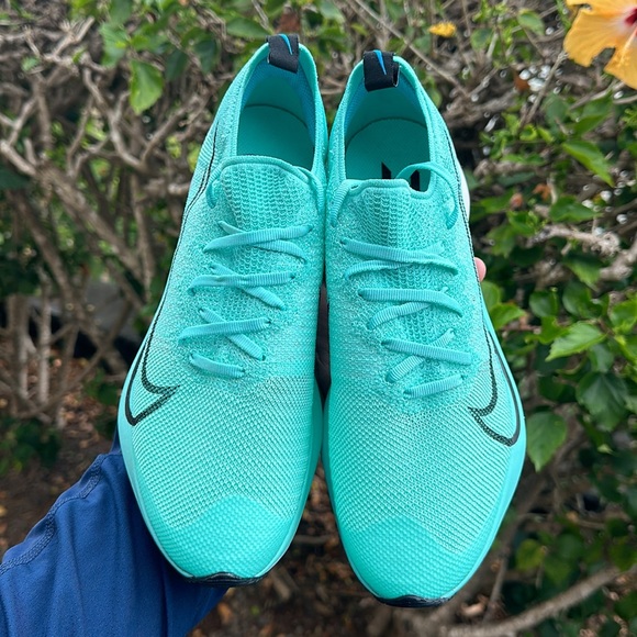 Nike Air Zoom Tempo FK (GS) Hyper Turquoise/Black Size 7Y / Womens 8.5 - Picture 3 of 8